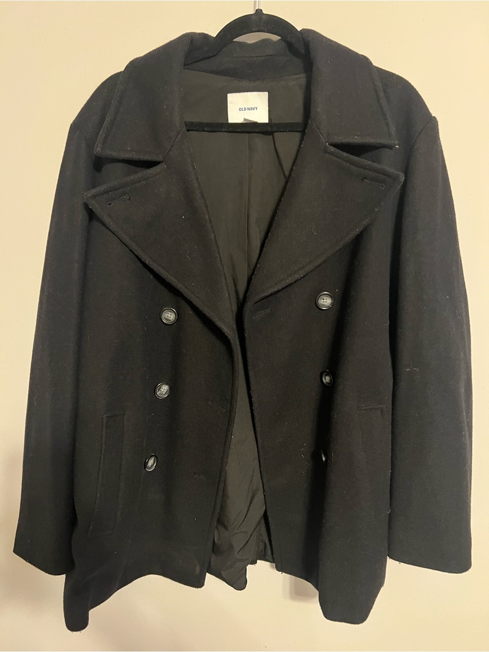 Old Navy Black Pea Coat | Women’s XXL